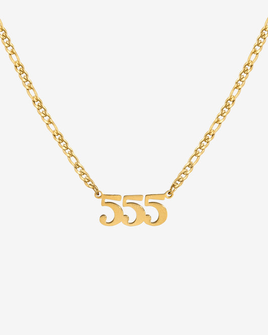 Angel Number Collana Oro 555