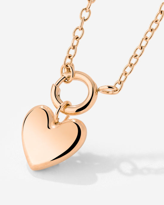 Lovely Heart Classic Chain Collana Set Oro Rosa