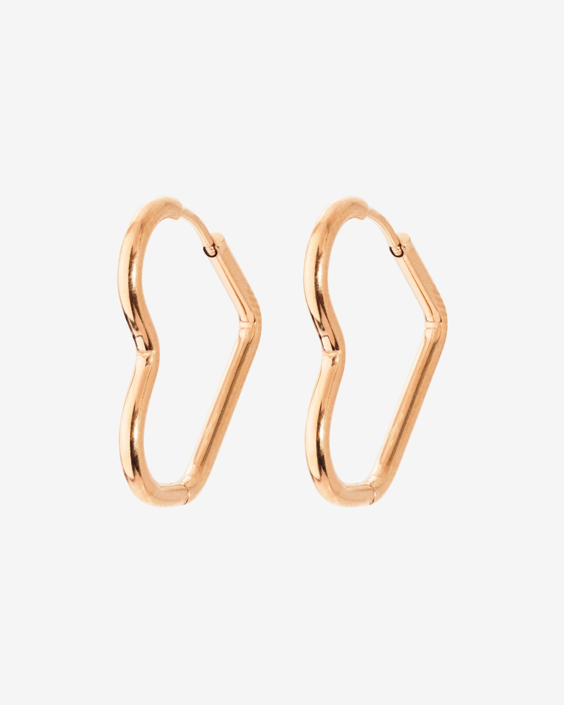 Heartily Hoops Small Oro Rosa