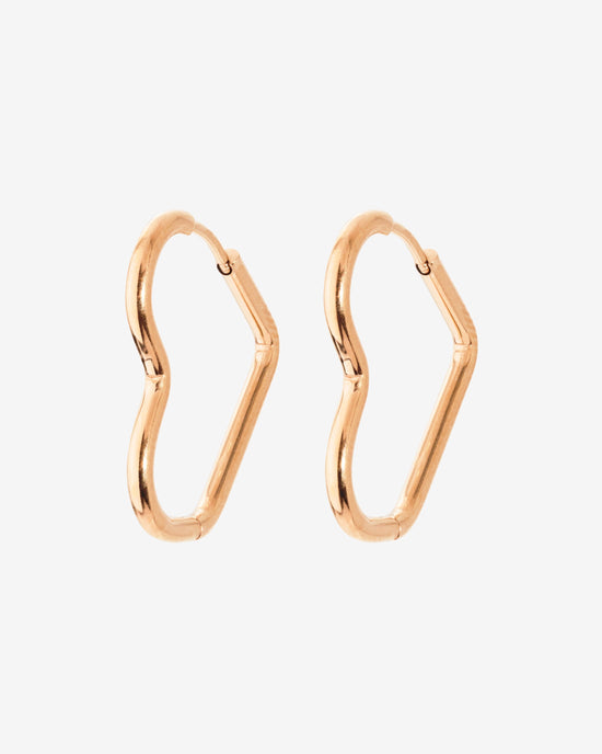 Heartily Hoops Small Oro Rosa