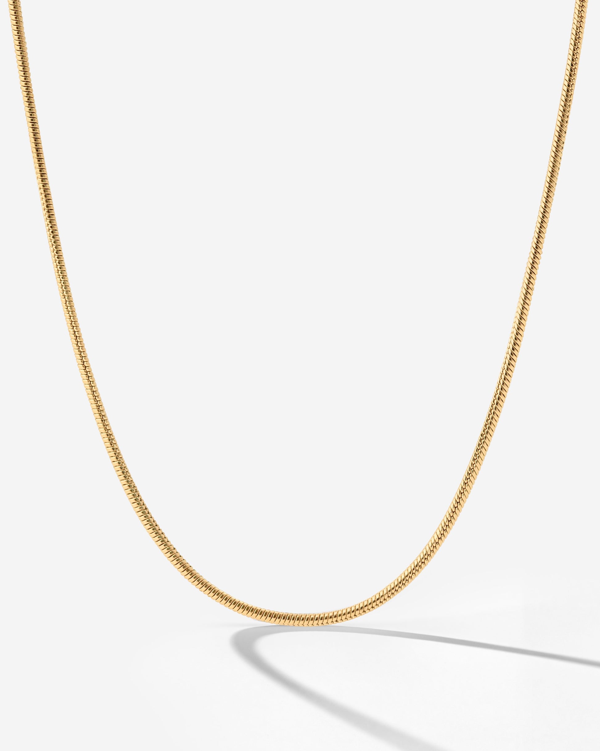 Slim Round Snake Collana