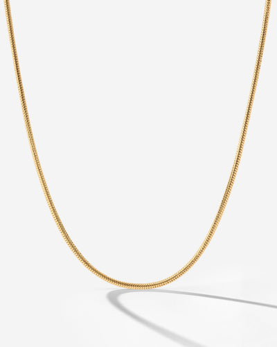 Slim Round Snake Collana