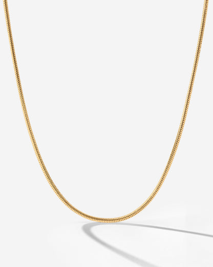 Slim Round Snake Collana