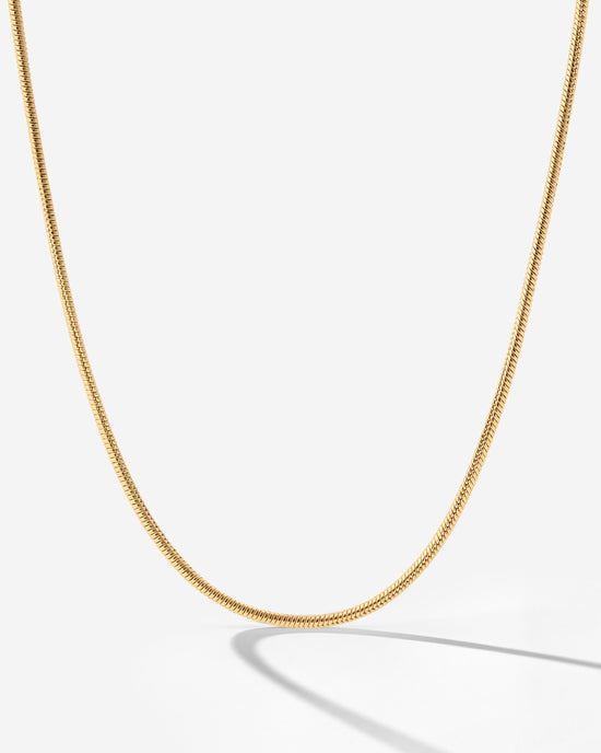 Slim Round Snake Collana