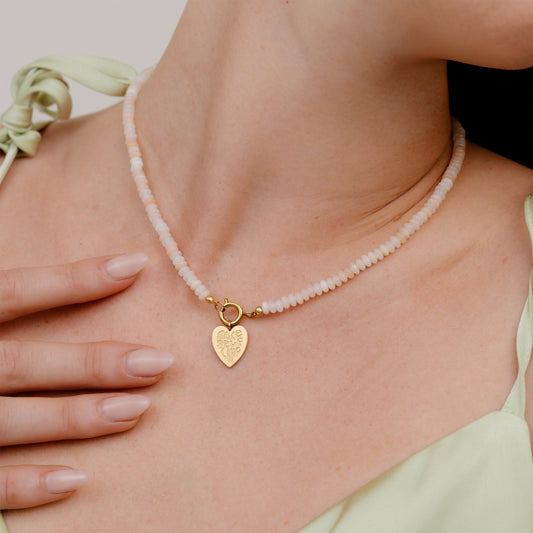 Blushstone Charm Collana Set