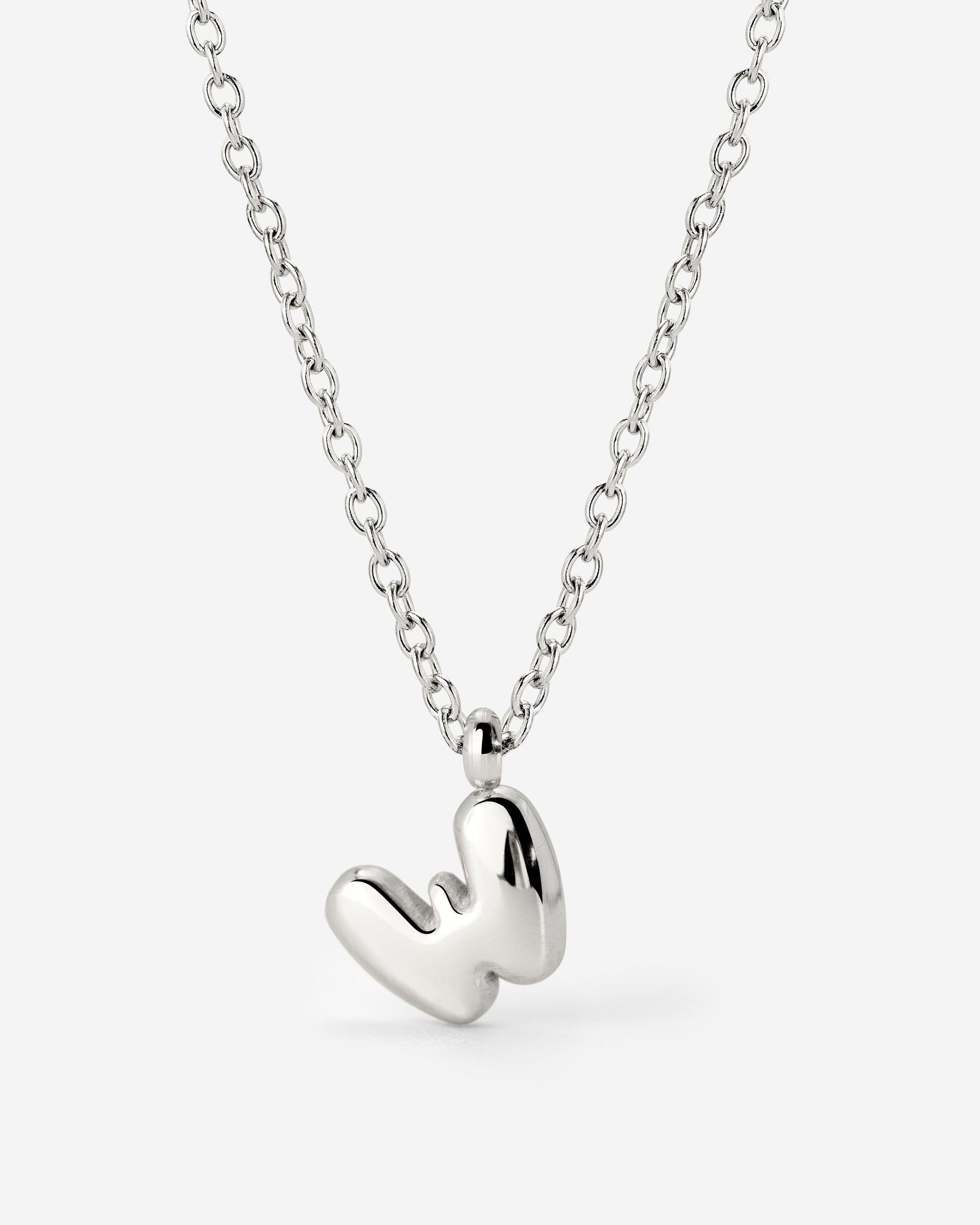 Bubble Letter Collana Argento