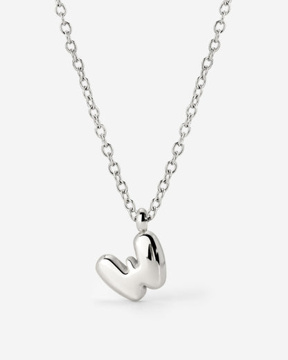 Bubble Letter Collana Argento