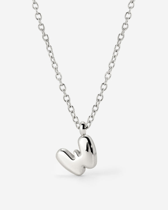 Bubble Letter Collana Argento