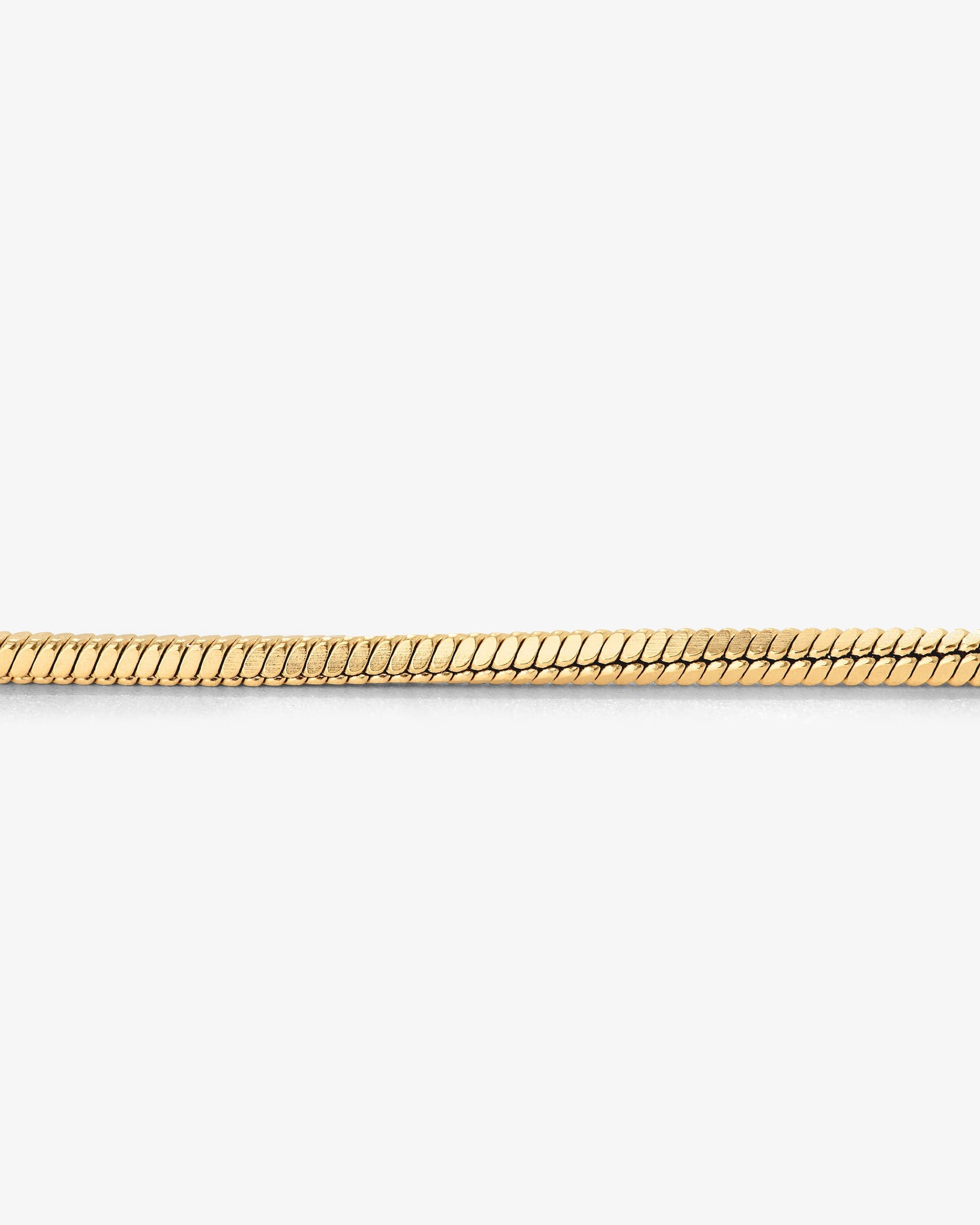 Squared Snake Chain Bracciale Oro