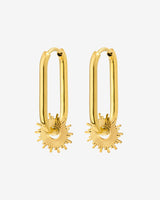Sun Ray Oval Hoops Small Oro