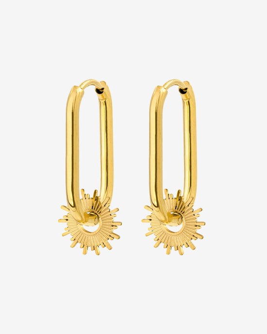 Sun Ray Oval Hoops Small Oro