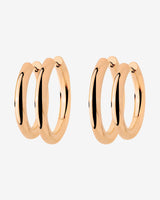 Chunky Lover Hoop Set Medium Oro Rosa