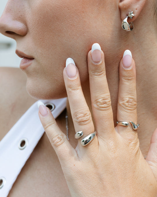 Gentle Embrace Anello Argento chiaro