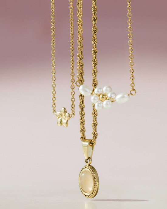 Floral Glow Choker Oro