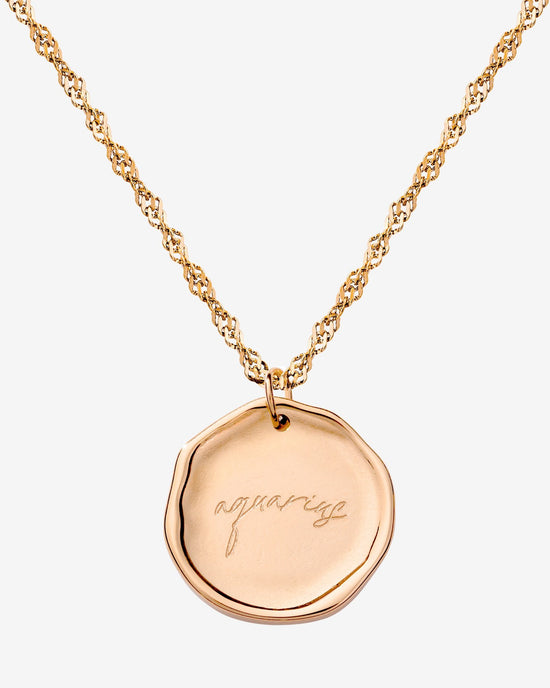 Zodiac Collana - Acquari Oro Rosa