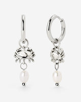 Crab Chaser Hoop Set Small Argento