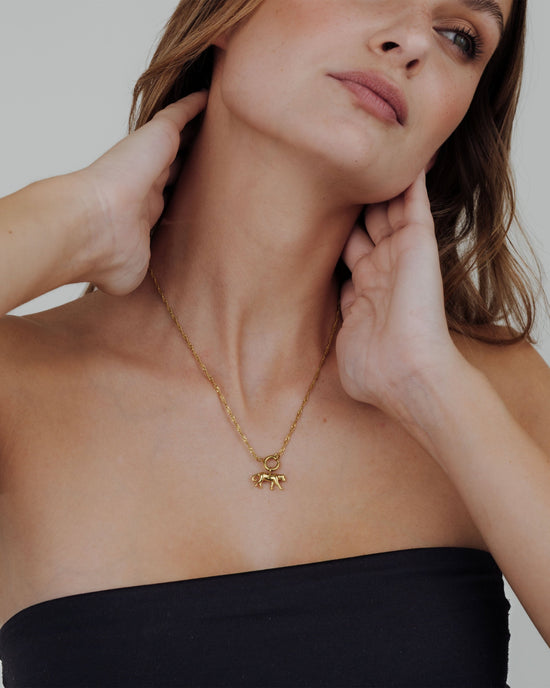 Leopard Singapore Chain Collana Set Oro