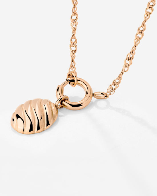 Serenity Singapore Chain Collana Set Oro Rosa