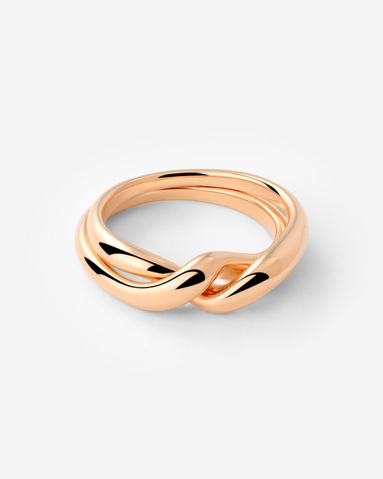 Twinsies Anello Oro Rosa