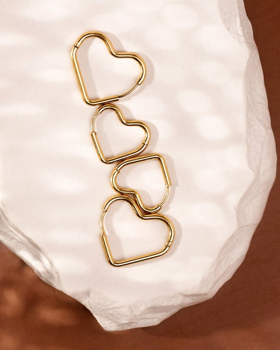 Heartily Hoop Set Oro Rosa