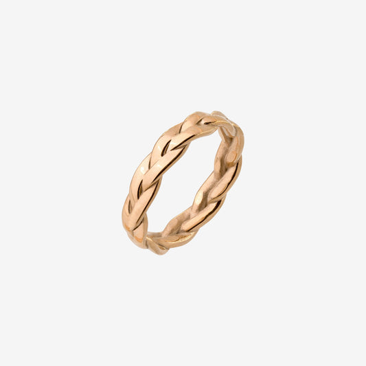 Braided Divine Anello Oro Rosa