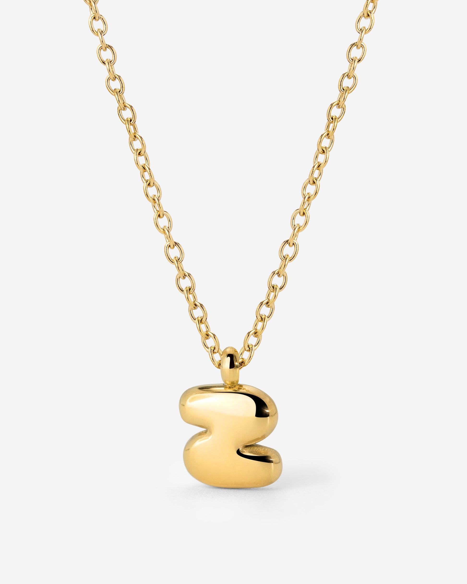 Bubble Letter Collana Oro
