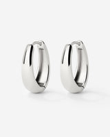 Seeker Hoops Small Argento