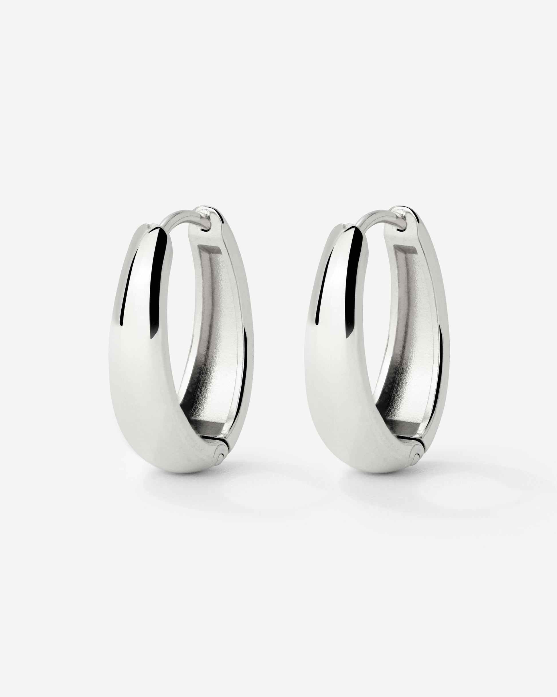 Seeker Hoops Small Argento