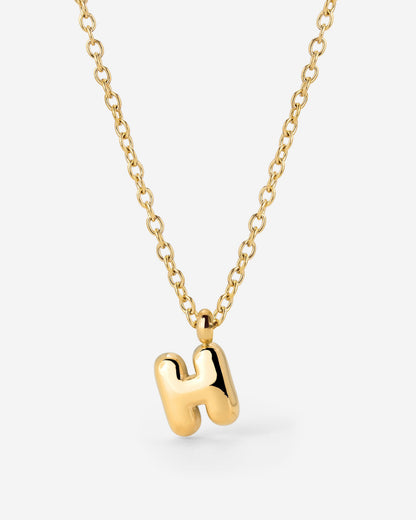 Bubble Letter Collana Oro