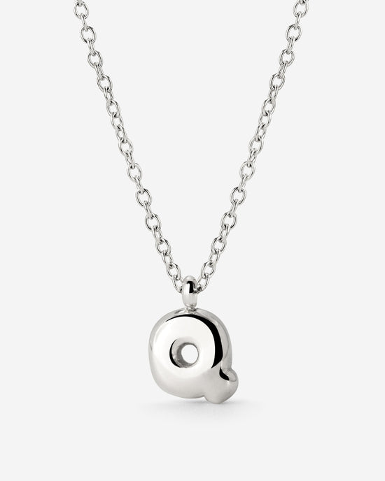 Bubble Letter Collana Argento