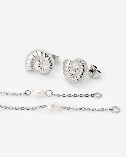 Siren's Spell Pearl Drop Orecchini Argento