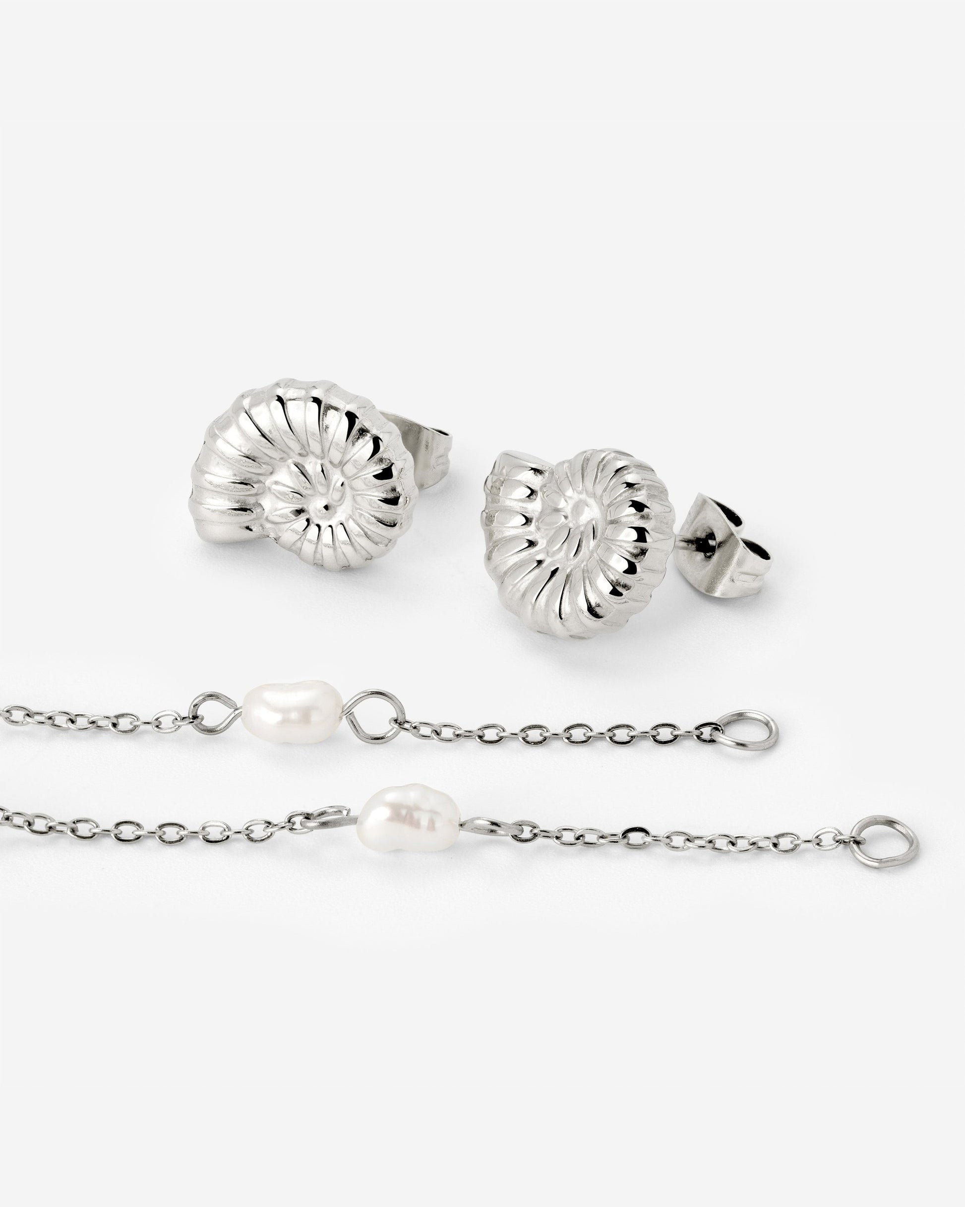 Siren's Spell Pearl Drop Orecchini Argento