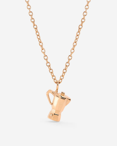 Coffee Lover Collana Oro Rosa