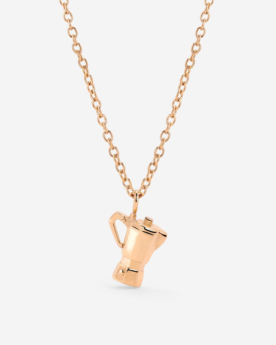 Coffee Lover Collana Oro Rosa