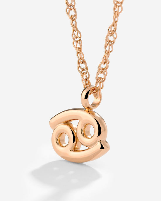Cancer Bubble Collana Oro Rosa