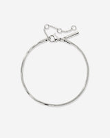 Squared Snake Chain Bracciale Argento