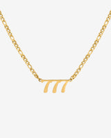 Angel Number Collana Oro 777