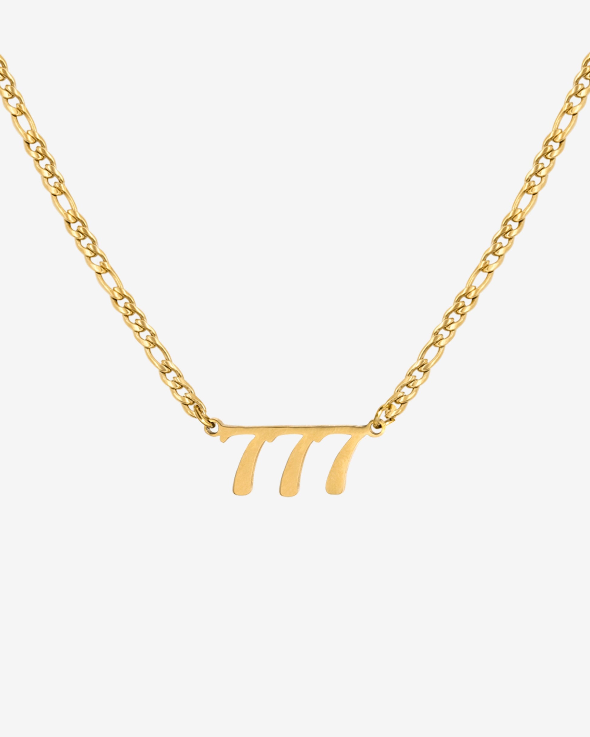 Angel Number Collana Oro 777