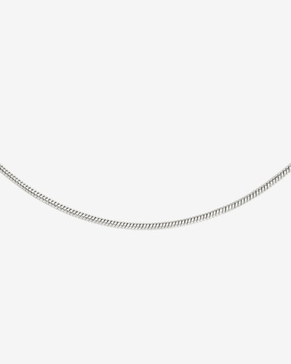 Round Snake Collana Argento