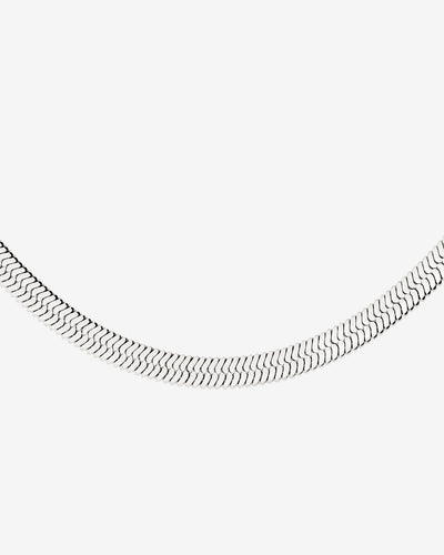 Bold Herringbone Collana Argento