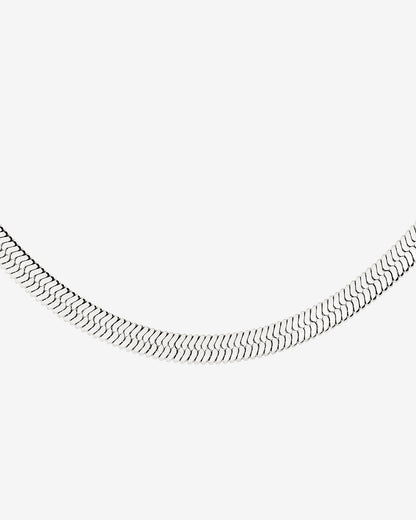 Bold Herringbone Collana Argento