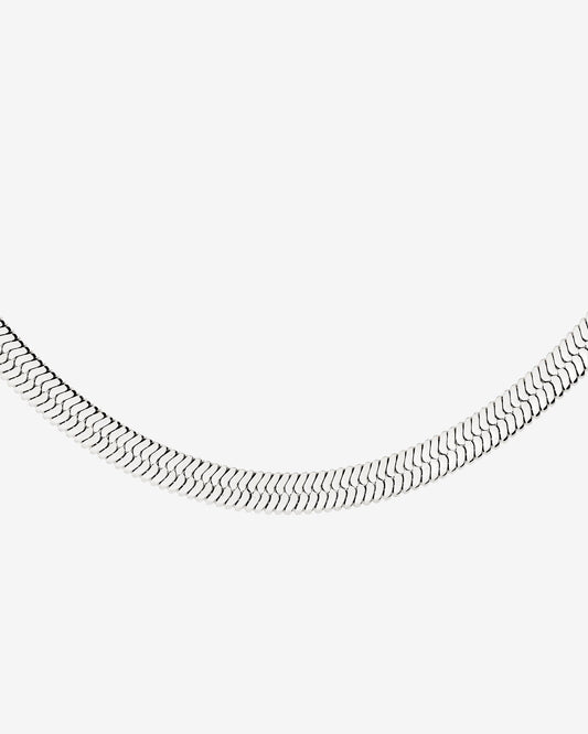 Bold Herringbone Collana Argento