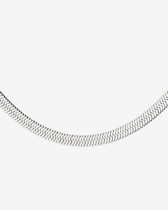 Bold Herringbone Collana Argento