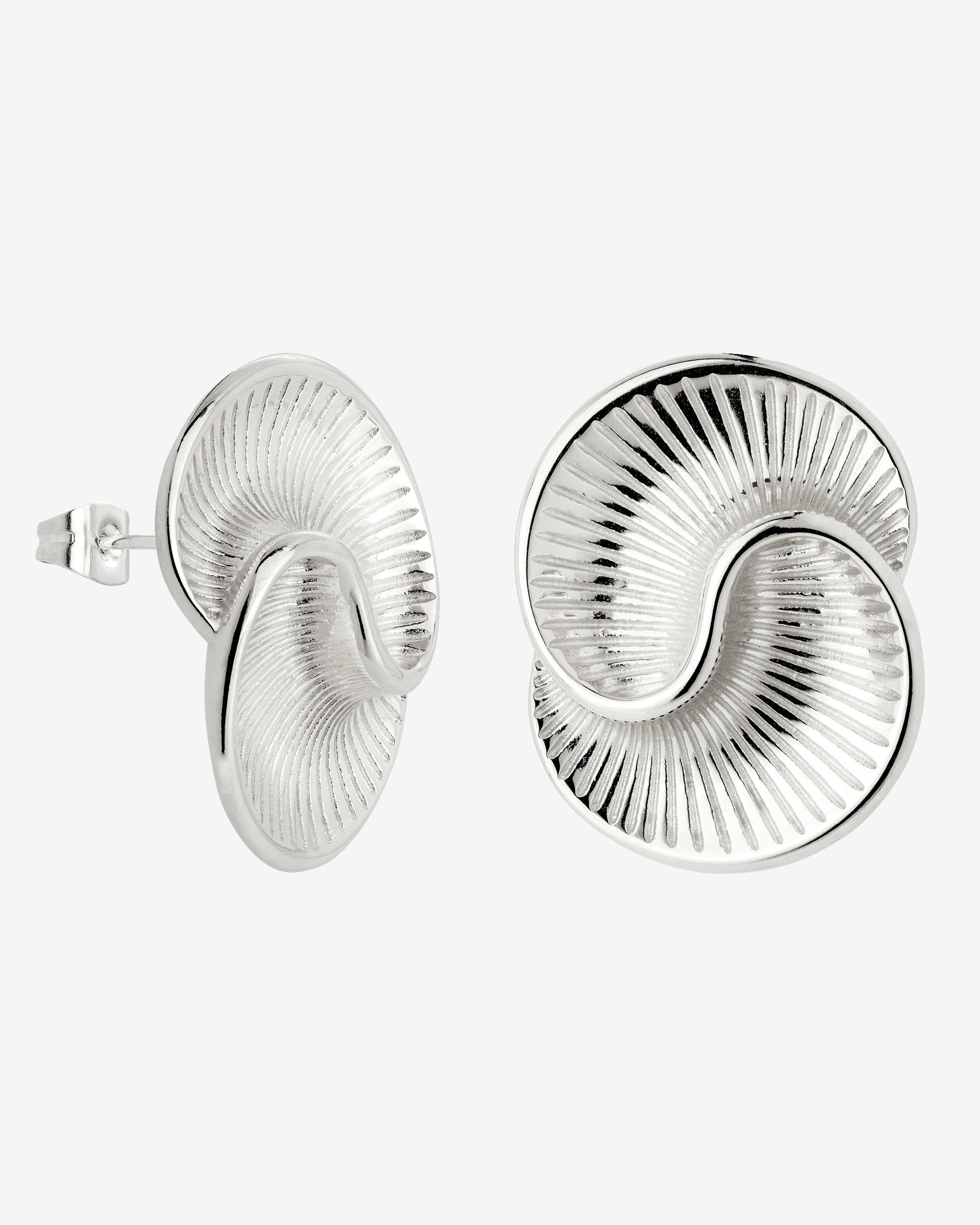 Winding Spiral Orecchini Argento