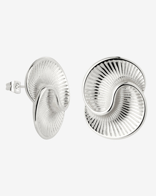 Winding Spiral Orecchini Argento