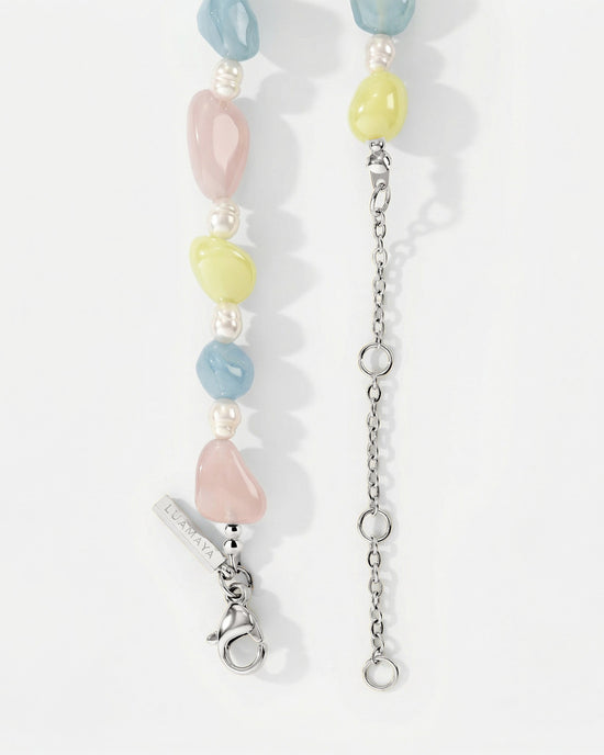 Cotton Candy Choker Argento