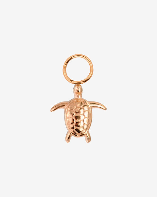 Sea Turtle Twisted Hoop Set Small Oro Rosa