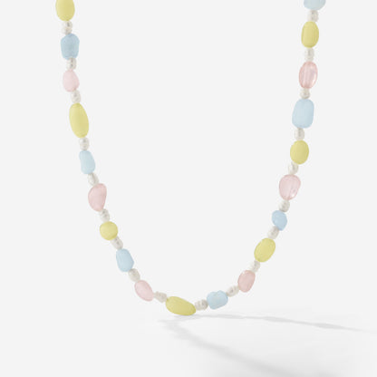 Cotton Candy Choker Argento
