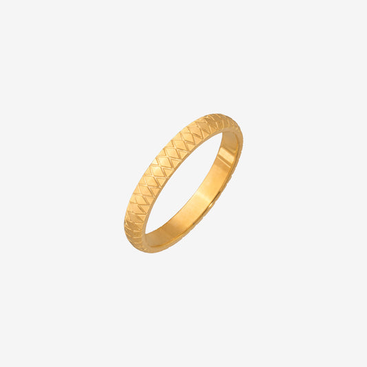 Cute Pattern Anello Oro