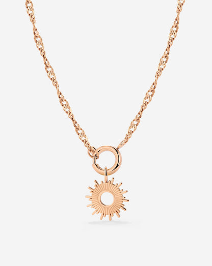 Sun Ray Singapore Chain Collana Oro Rosa